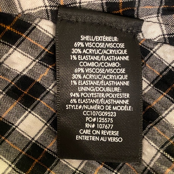 Alice + Olivia Cellie Handkerchief Midi Dress in Shaw Plaid Size SP - Picture 10 of 11